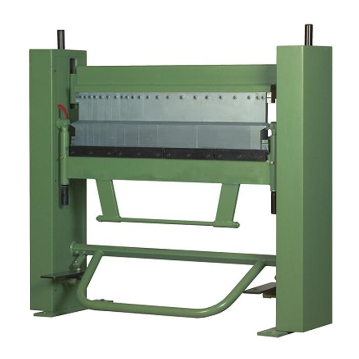 Segment-folding bench - segmented three times - for thick plates