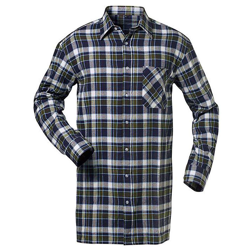 Flanellskjorta "JAKSON" - CRAFTLAND - marinblå/vit/grönrutig