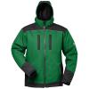 Winter Softshell Jacket "ARGOS" - with hood - green / black - Elysee