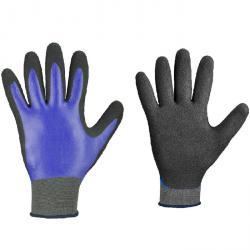 Work Glove "Laredo" - nitrile fully coated - blue / gray / black