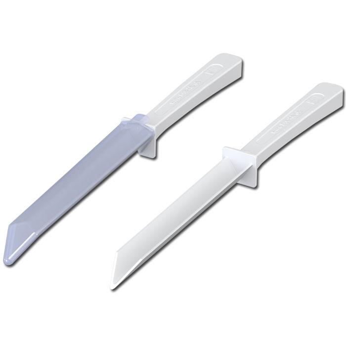 LaboPlast disposable spatulas - polystyrene - color white - with / without sleeve