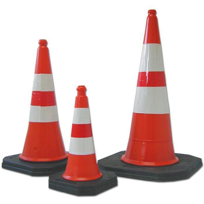 Traffic cones - Polyethylene - with black foot