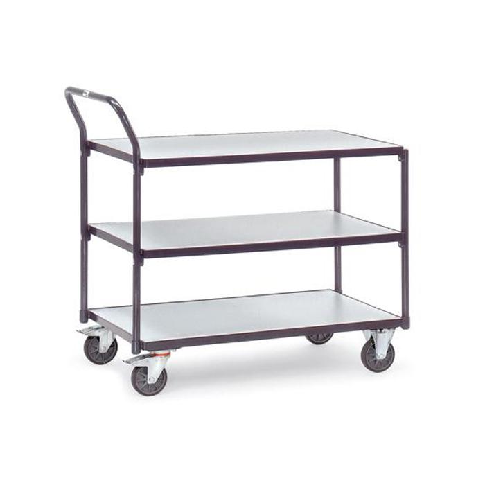 ESD Table trolley - with 3 floors - carrying capacity 300 kg