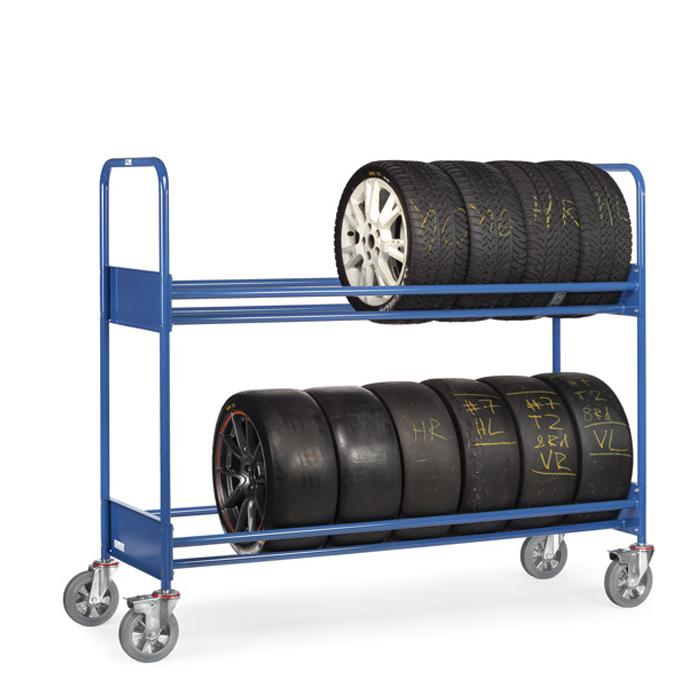 Tyre truck - with 2 shelves - up to 400 kg