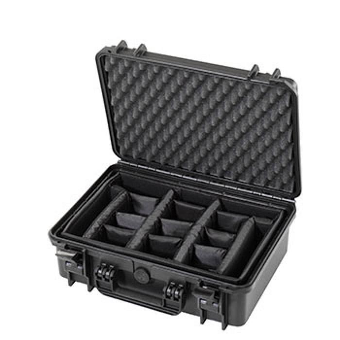 Kuffert - sort - herunder kamera taske og nopret skum