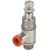 Trykregulator - RMC-serien - 90 ° - Ø 4 til 10 mm - 1/4 og 1/8 tommer tilslutninger