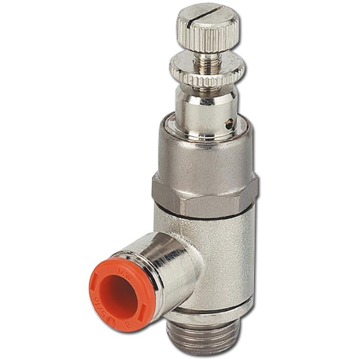 Regulator ciśnienia - seria RMC - 90 ° - Ø 4 do 10 mm - połączenia 1/4 i 1/8 cala