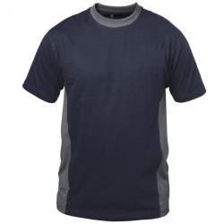 T-Shirt "BARCELONA" - marine/grau - 100% Baumwolle - Größe S-XXXL