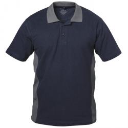 Polo-Shirt "BILBAO" - marine/grau - 100% Baumwolle (Piqué) - Größe S-XXXL