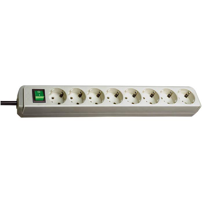 Eco-Line socket strip - with switch - 3-10-fold