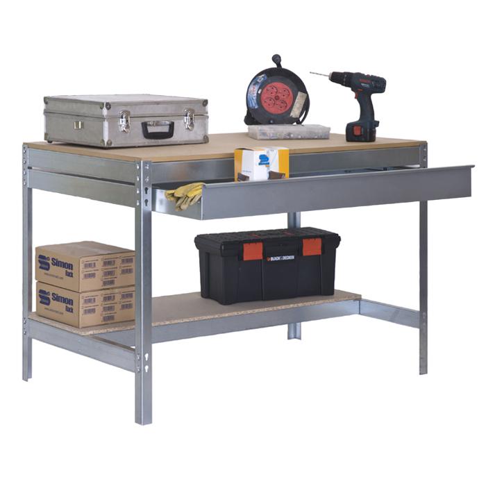 Workbench BT-3 BOX - height 840 x depth 600 mm - Capacity 600 kg - with drawer