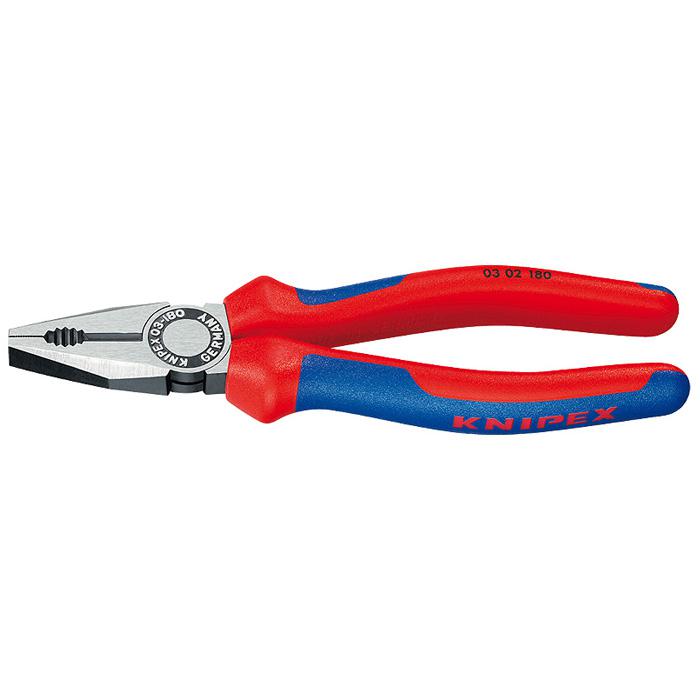 Pliers - chemically blacked - Length 160-180 mm - polished - with multi-component grips 160 mm