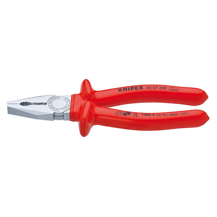 Pliers - Chrome - Length 160-250 mm - dipped insulation, VDE-tested