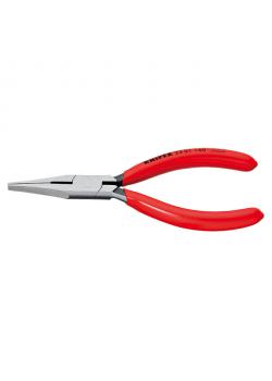 Flat-nose pliers with cutter - 140 mm - plastic coated - polished