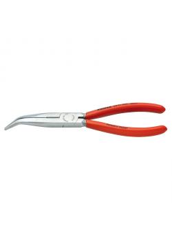 Nose pliers with side cutter - 200 mm - plastic coated - 40 ° angle