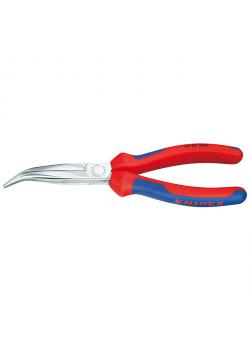 Nose pliers with side cutter - 200 mm - with multi-component grips - 40 ° angle