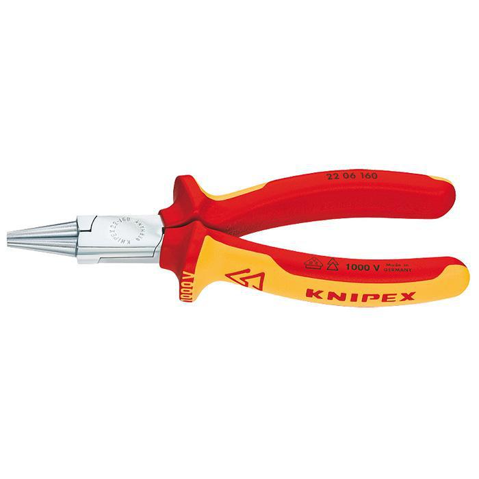 Nose pliers - honed - round, short jaws - smooth jaws