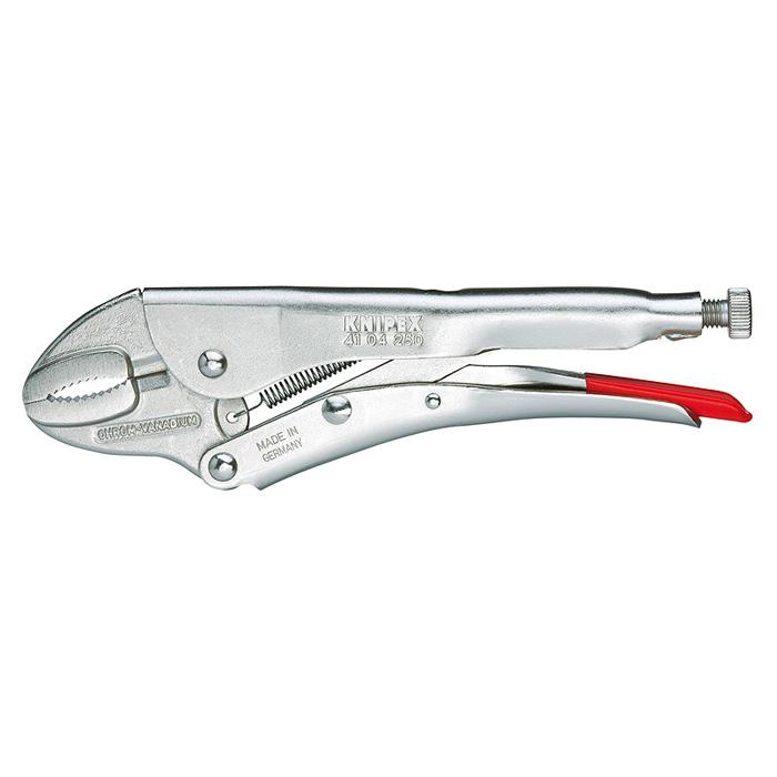 Locking Pliers - Nickel - rolled steel - with adjusting screw and release lever