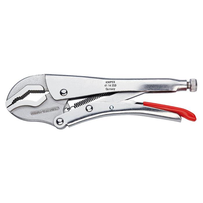 Locking Pliers - Nickel - rolled steel - with adjusting screw and release lever