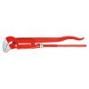 Pipe wrench S-foot - red powder coated 245-680 mm