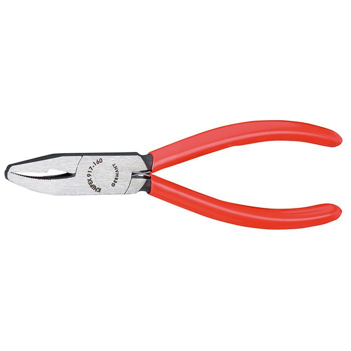 glass pliers - 160 mm - chemically blacked - Polished - plastic coated