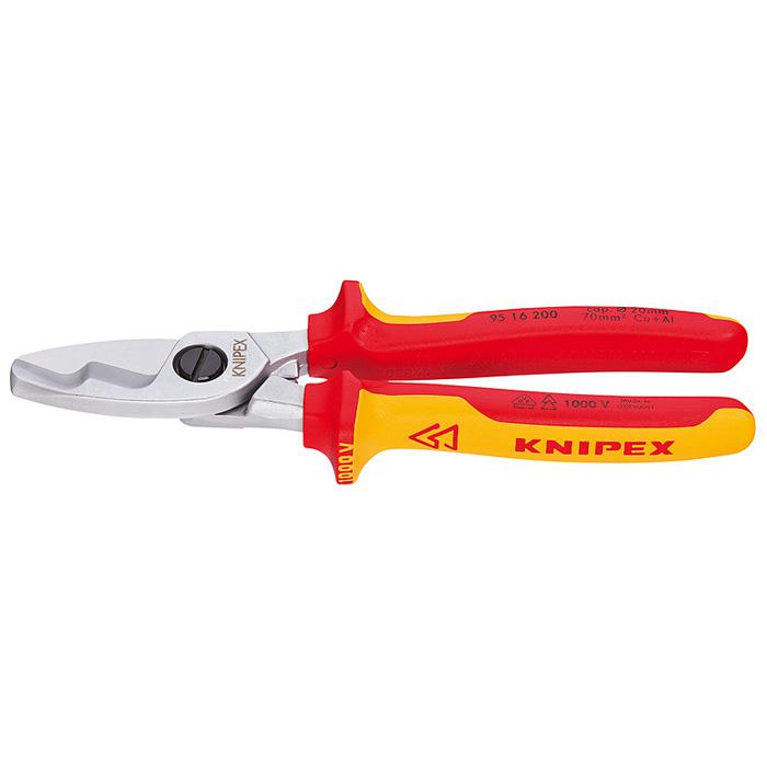 Cable shears - 200 mm - with twin cutting edge