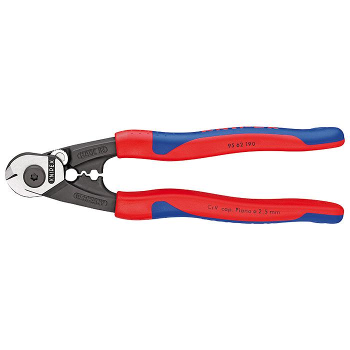 Cable cutter - forged - 190 mm - with opening spring