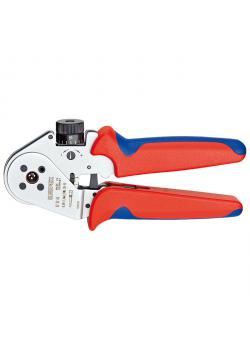 Four Mandrel Crimping Pliers - 180 mm - for turned contacts - with multi-component grips