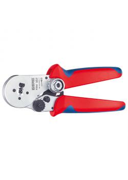 Four Mandrel Crimping Pliers - 180 mm - for turned contacts - with multi-component grips