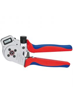 Four Mandrel Crimping Pliers - 250 mm - digital display - for turned contacts - with multi-component grips