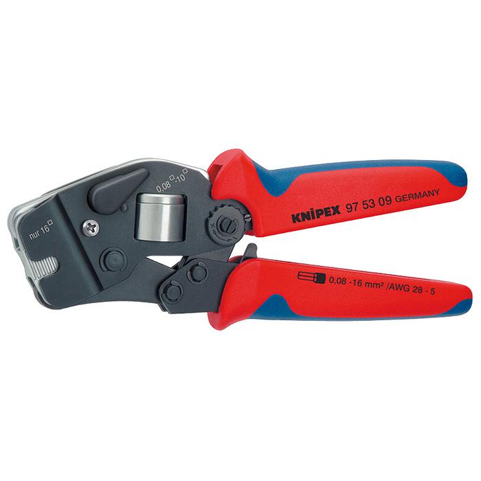 Self-Adjusting Crimping Pliers - 190 mm - with front loading