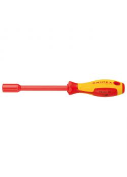 Socket wrench - with screwdriver handle - blackened