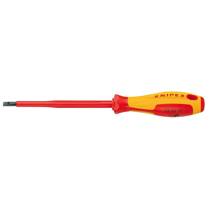 Flathead screwdriver - insulating multi-component handle, VDE-tested