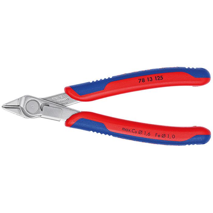Electronic Super Knips® - Polished - 125mm - with wire clamp - with multi-component grips