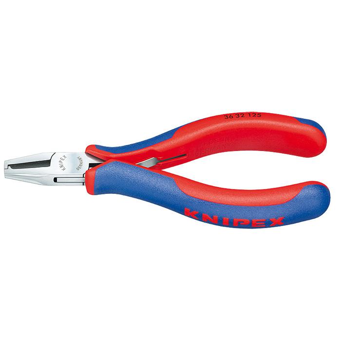 Electronics Mounting Pliers - mirror polished - with multi-component grips