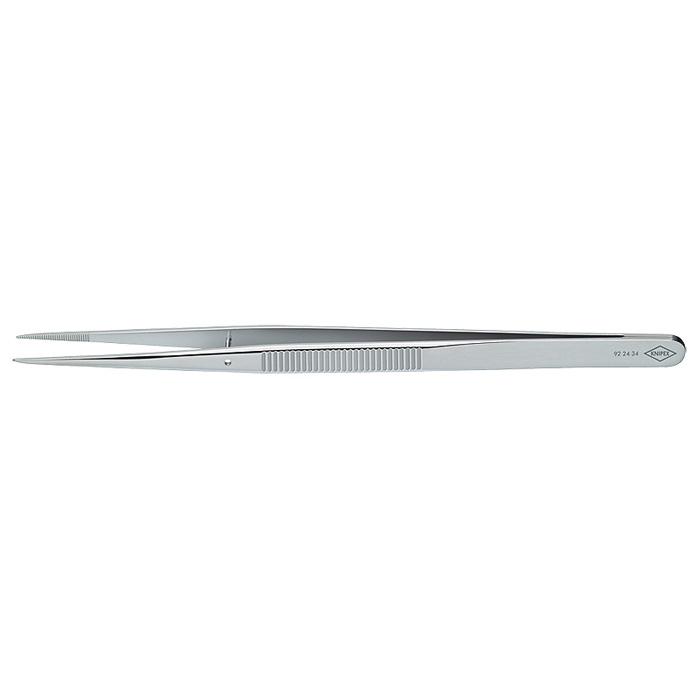 Precision Tweezers - with guide pin - finely serrated - narrow peaks