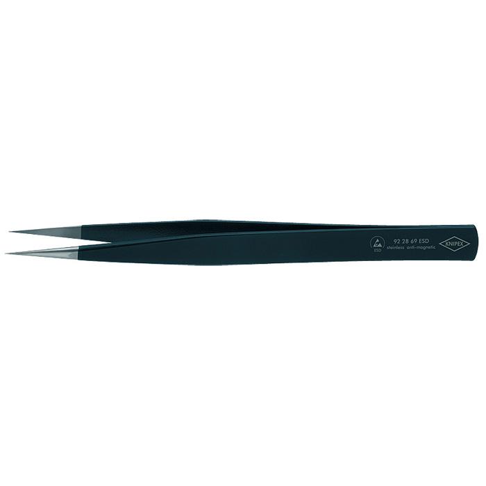 Precision Tweezers ESD - stainless steel - electrically dissipative - stainless