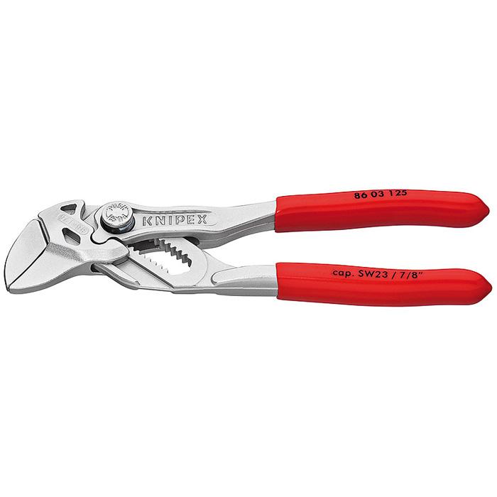 Mini Pliers Wrench - chrome - smooth jaws - 125-300 mm