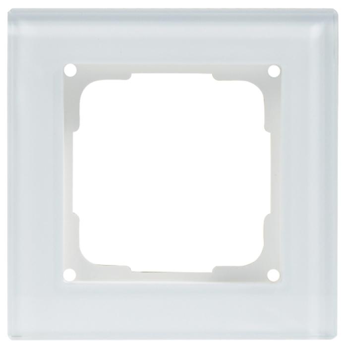 Pokrywa Fusion - szkło - kolor biały połysk - IP 20