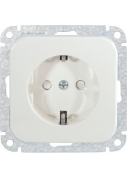 Earthing contact socket - with raised contact protection - 250 V AC, 50 Hz, 16 A