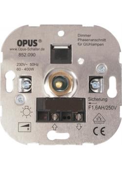 Dreh-Glühlampen-Dimmer - mit Schraubklemmen - 230 V AC, 50 Hz