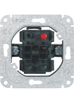 Blind rocker switch - 1 pole - with clamp terminals - with electrical interlock