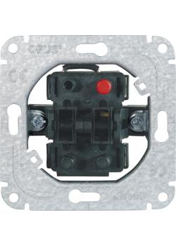 Blind rocker switch - with mechanical and electrical locking