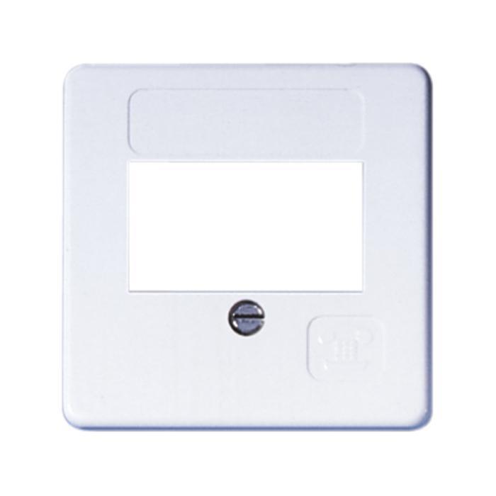 Cover plate for TAE connection box Opus® 1 - 50x50 - 3 times - including frame.