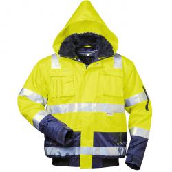 Näkyvyys takki "Arthur" - väri fluoresoiva keltainen / laivasto - koko S-XXXXL