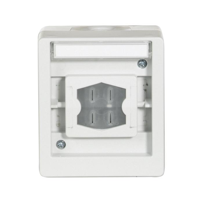 Multi switch - farve lys grå / stål blå - 250 VAC, 50 Hz, 10 A