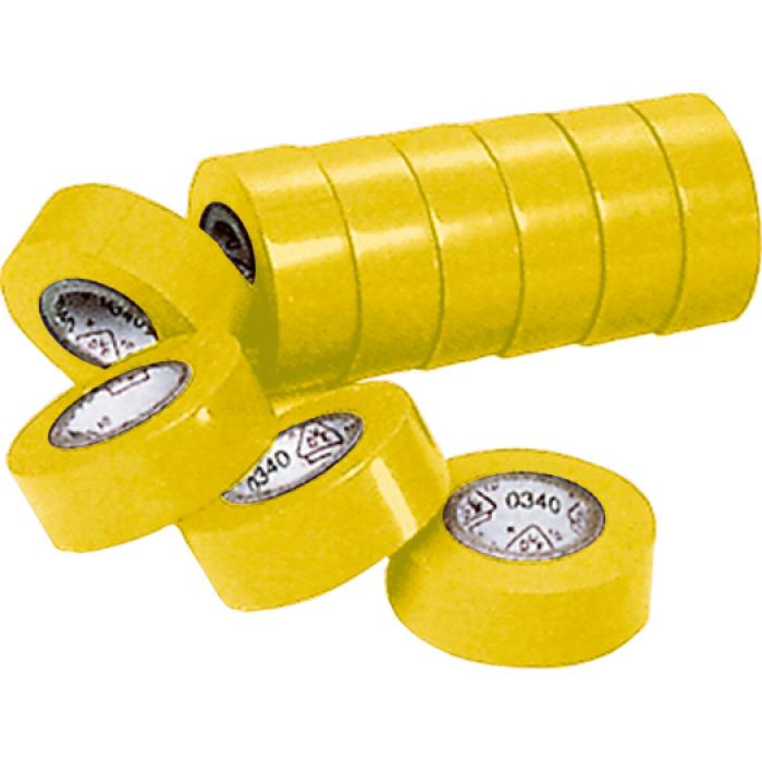 VDE PVC insulating tape - many colors - thickness 0.15 mm - length 10 and 25 m - pack of 5 and 10 rolls - price per unit