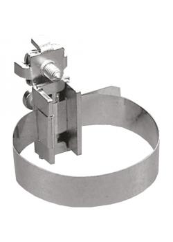 Erdungs-Bandschelle - Zungenlänge 130-600 mm - Band-Stahl, nichtrostend - Preis per VE
