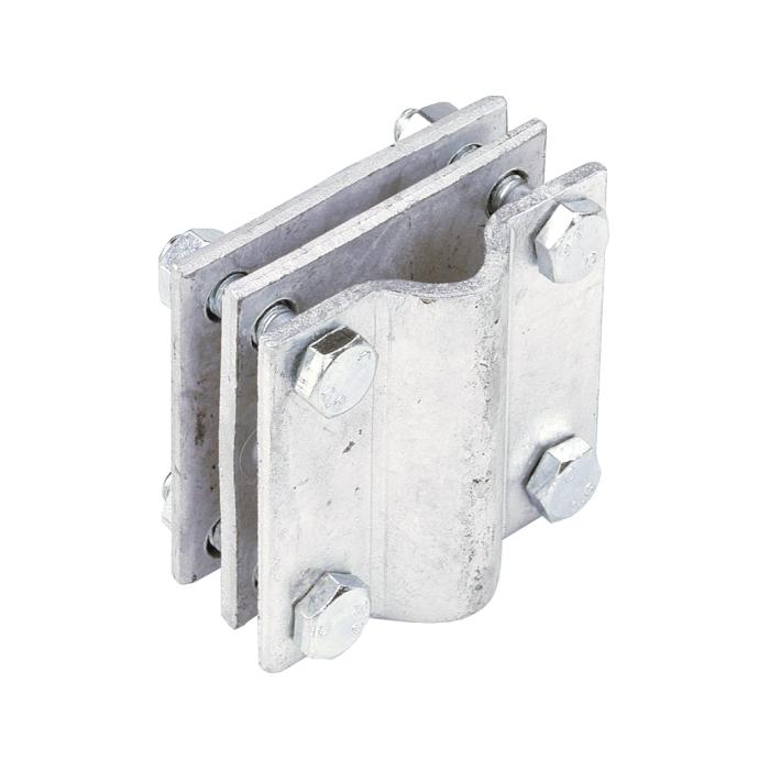 Cross connector - for steel strip up to 35 mm and round conductors Ø 8-10 mm