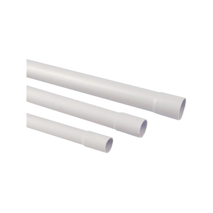 Stavrör - lätt utförande 320N - PVC - ljusgrå